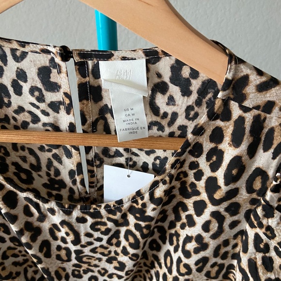 ❌SOLD❌ Leopard-print Balloon-sleeved Long Dress - Picture 4 of 10